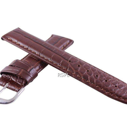 Brown Ratio Brand Leather Strap 20mm For SRP311, SRP581