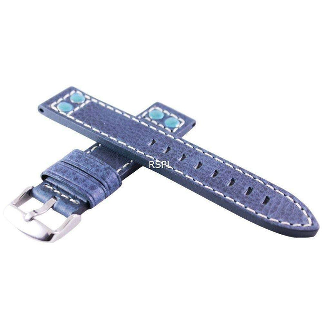 Blue Ratio Brand Leather Watch Strap 20mm