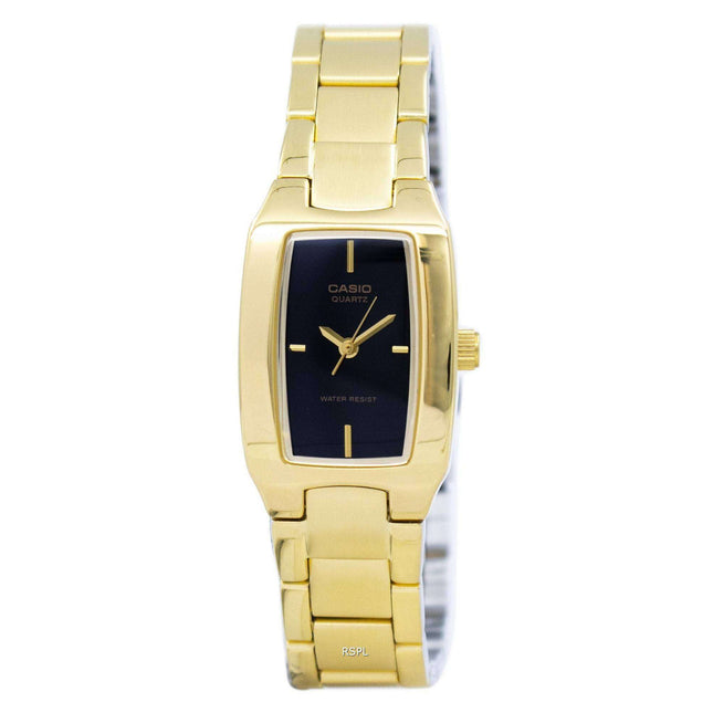 Casio Enticer Analog Black Dial LTP-1165N-1CRDF LTP-1165N-1CR Womens Watch