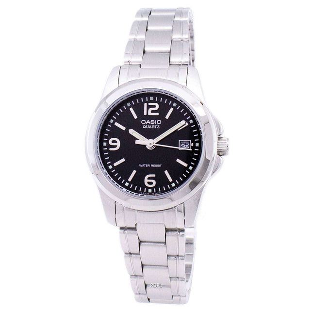 Casio Analog Quartz Black Dial LTP-1215A-1ADF LTP-1215A-1A Womens Watch