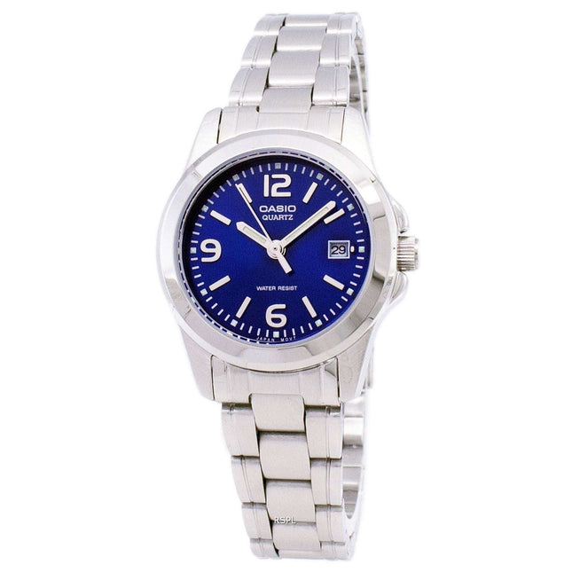Casio Analog Quartz Blue Dial LTP-1215A-2ADF LTP-1215A-2A Womens Watch