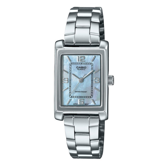 Casio Standard Analog Stainless Steel Mother Of Pearl Dial Quartz LTP-1234DS-2A Women's Watch