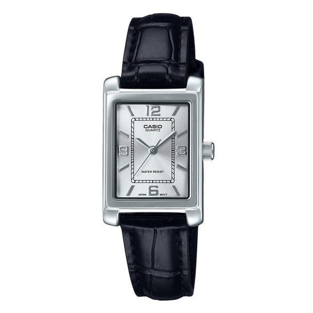 Casio Standard Analog Leather Strap Silver Dial Quartz LTP-1234LL-7A Women's Watch