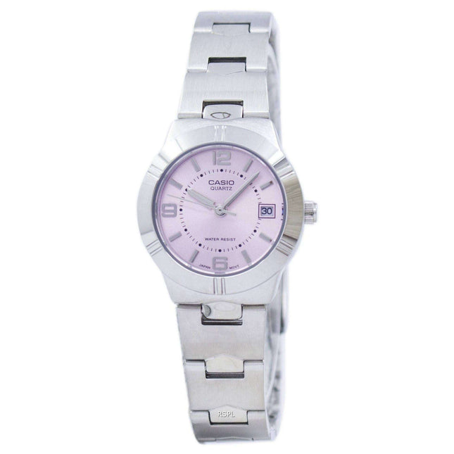 Casio Enticer Analog Quartz Pink Dial LTP-1241D-4ADF LTP-1241D-4A Womens Watch