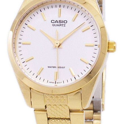 Casio Analog Quartz Gold Tone White Dial LTP-1274G-7ADF LTP-1274G-7A Womens Watch