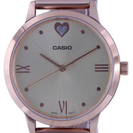 Casio Champagne Dial Analog LTP-2022VMPG-9C LTP2022VMPG-9 Womens Watch