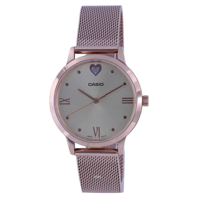 Casio Champagne Dial Analog LTP-2022VMPG-9C LTP2022VMPG-9 Womens Watch