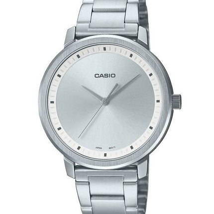 Casio Analog Silver Dial Stainless Steel Quartz LTP-B115D-7E LTPB115D-7 Women's Watch