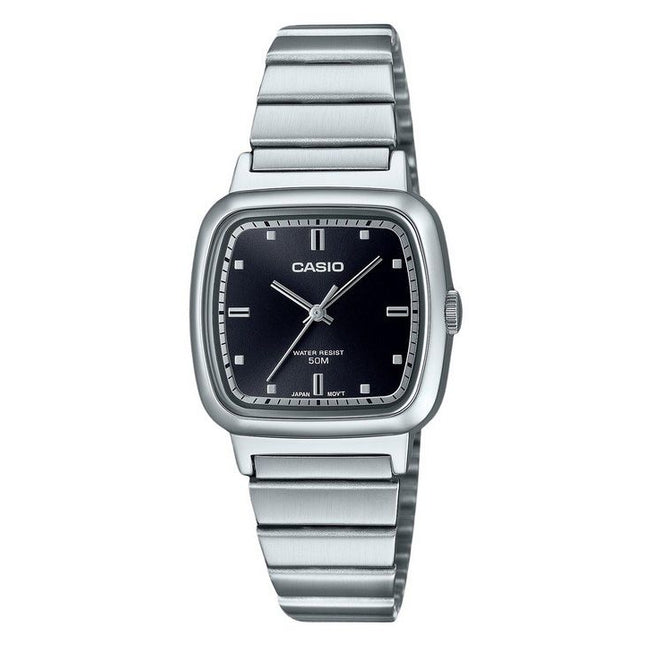 Casio Standard Analog Stainless Steel Black Dial Quartz LTP-B140D-1A Mens Watch
