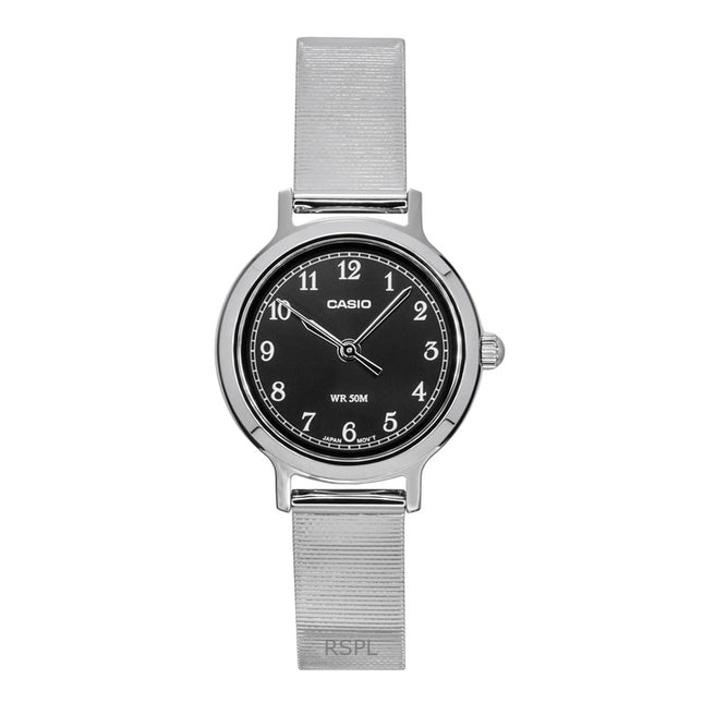 Casio Standard Analog Stainless Steel Black Dial Quartz LTP-B170D-1BV Women's Watch