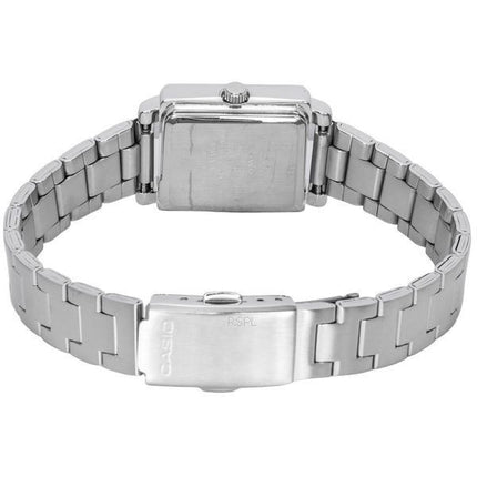 Casio Standard Analog Stainless Steel Black Dial Quartz LTP-E176D-1A Women's Watch