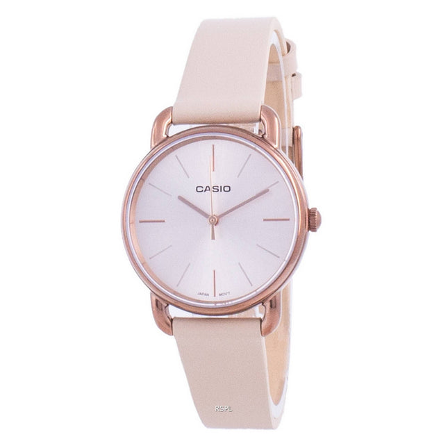 Casio Rose Gold Tone Dial Quartz LTP-E412RL-5A LTPE412RL-5 Womens Watch