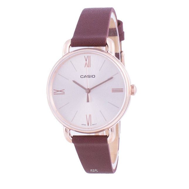 Casio Rose Gold Tone Dial Quartz LTP-E414PL-5A LTPE414PL-5A Women's Watch