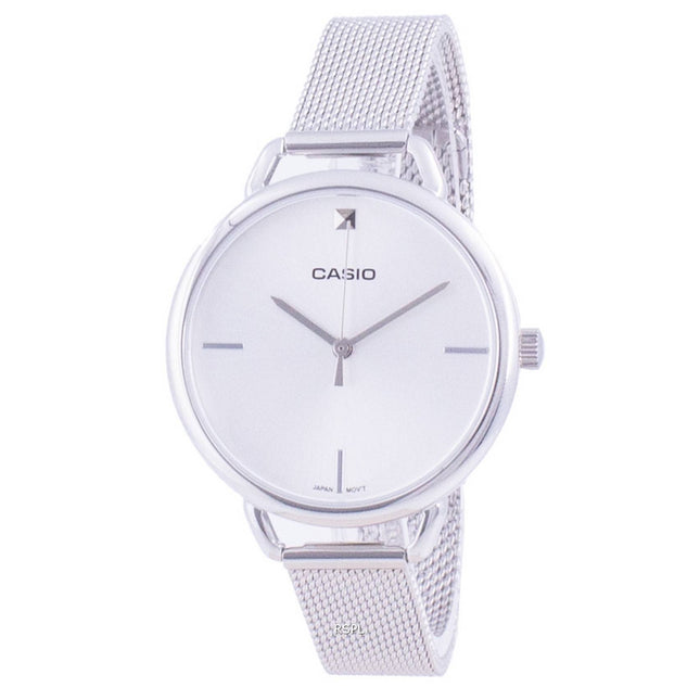 Casio Silver Dial Stainless Steel Quartz LTP-E415M-7C LTPE415M-7C Women's Watch