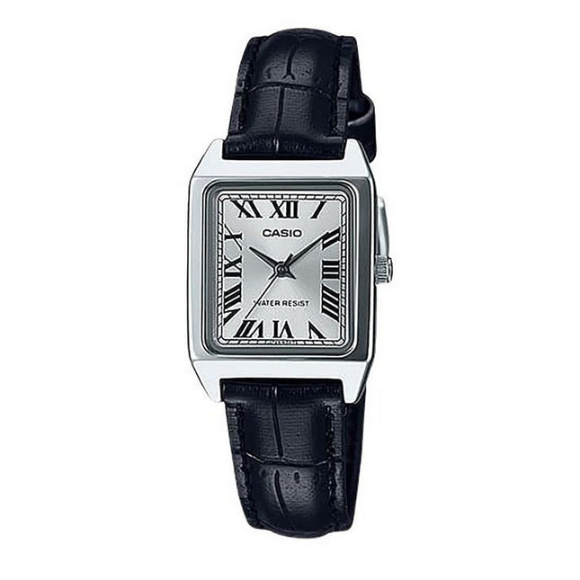 Casio Standard Analog Leather Strap Silver Dial Quartz LTP-V007L-7B1 Women's Watch
