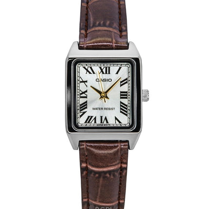 Casio Standard Analog Leather Strap Silver Dial Quartz LTP-V007L-9B Women's Watch