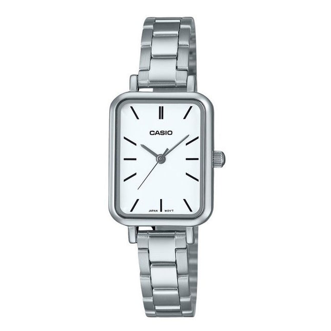 Casio Standard Analog Stainless Steel White Dial Quartz LTP-V009D-7E Women's Watch