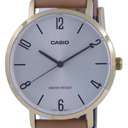 Casio Standard Leather Strap Analog Quartz LTP-VT01GL-9B2 LTPVT01GL-9 Womens Watch