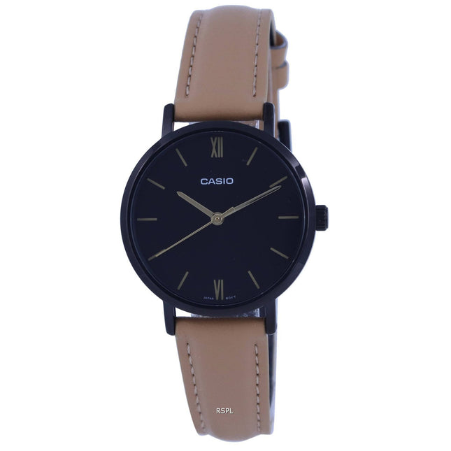 Casio Analog Black Dial Quartz LTP-VT02BL-1A LTPVT02BL-1 Womens Watch