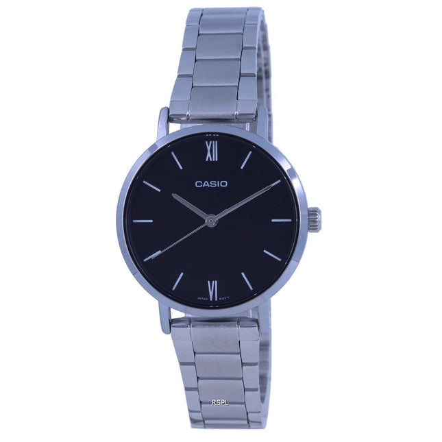 Casio Analog Black Dial Quartz LTP-VT02D-1A LTPVT02D-1 Womens Watch