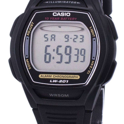 Casio Digital Alarm Chrono Illuminator LW-201-1AVDF Womens Watch