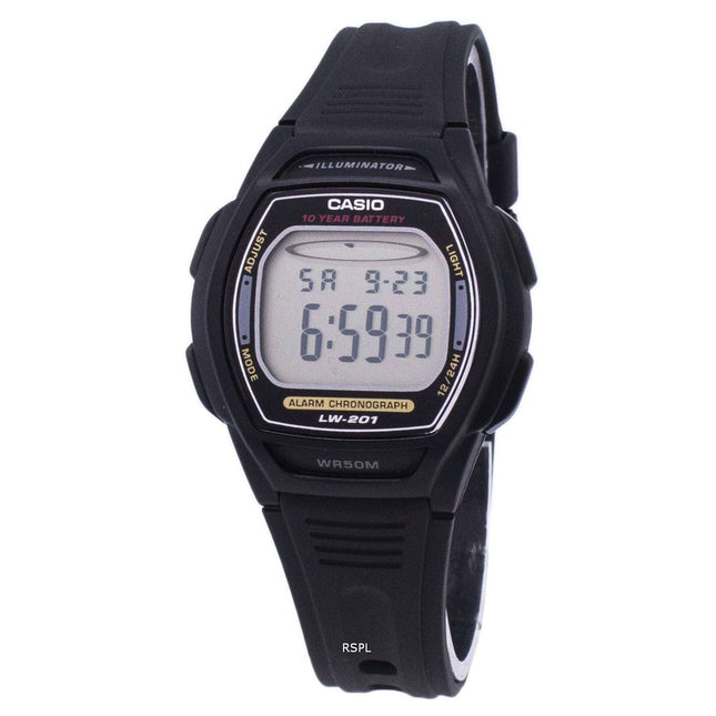 Casio Digital Alarm Chrono Illuminator LW-201-1AVDF Womens Watch