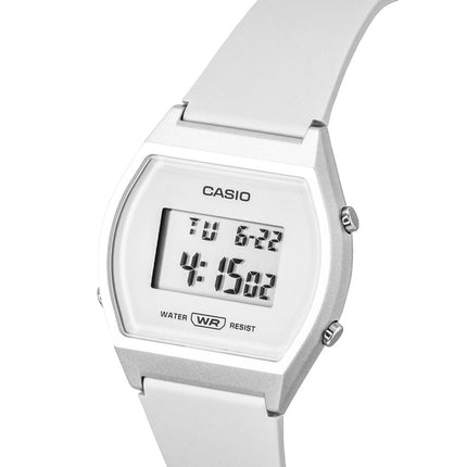 Casio Digital Resin Strap White Dial Quartz LW-204-7A Unisex Watch