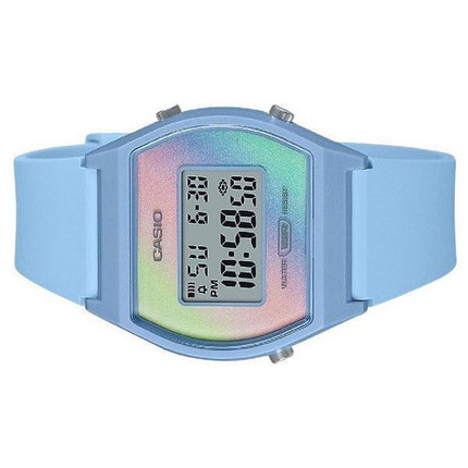 Casio Digital Blue Resin Strap Multicolor Dial Quartz LW-205H-2 Women's Watch