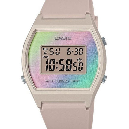 Casio Digital Resin Strap Multicolor Dial Quartz LW-205H-4 Women's Watch