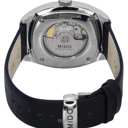 Mido Belluna Royal Gent Black Leather Strap Blue Dial Automatic M024.507.16.041.00 Men's Watch