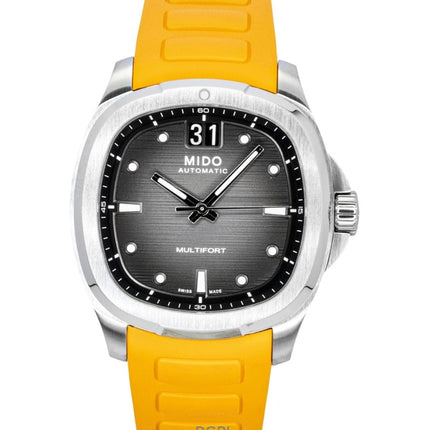 Mido Multifort TV Big Date Rubber Strap Grey Dial Automatic M049.526.17.081.00 100M Men's Watch