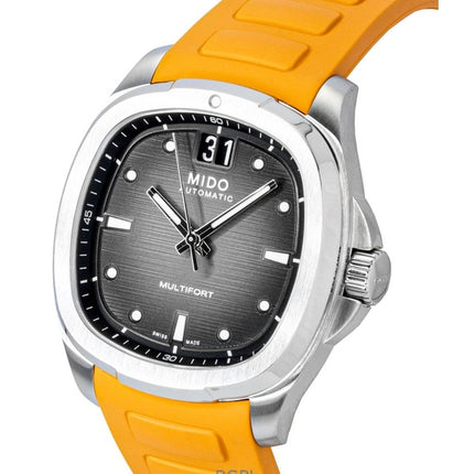Mido Multifort TV Big Date Rubber Strap Grey Dial Automatic M049.526.17.081.00 100M Men's Watch