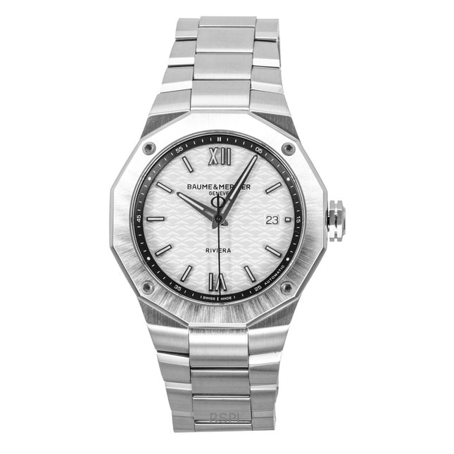 Baume & Mercier Riviera Stainless Steel Silver Dial Automatic M0A10829 100M Men's Watch