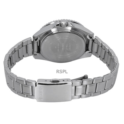 Casio Standard Analog Stainless Steel Black Dial Quartz MDV-10D-1A2 Men's Watch