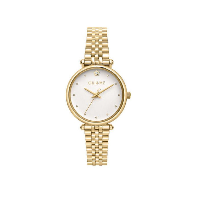 Oui & Me Etoile Gold Tone Stainless Steel White Dial Quartz ME010295 Women's Watch