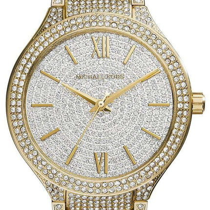 Michael Kors Kerry Crystal Pave Dial Gold Tone MK3360 Womens Watch