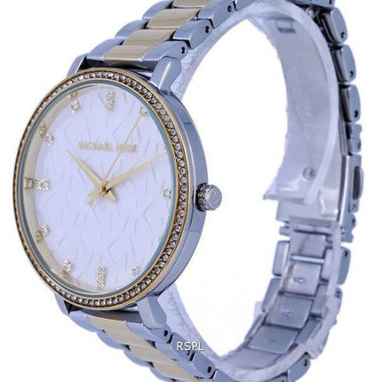 Michael Kors Pyper Crystal Accents Two Tone Stainless Steel Quartz MK4595 Womens Watch
