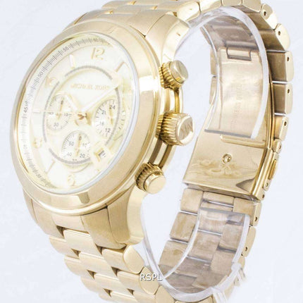 Michael Kors Gold-Tone Runway MK8077 Unisex Watch