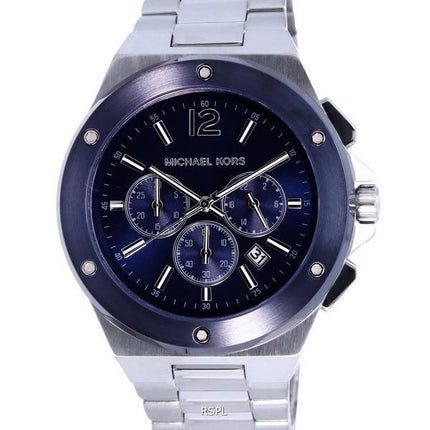 Michael Kors Lennox Chronograph Stainless Steel Blue Dial Quartz MK8938 Men's Watch