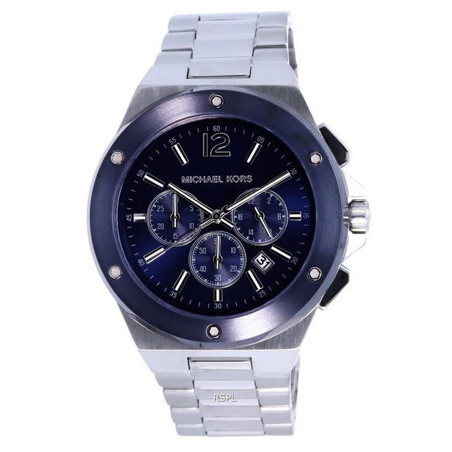 Michael Kors Lennox Chronograph Stainless Steel Blue Dial Quartz MK8938 Men's Watch