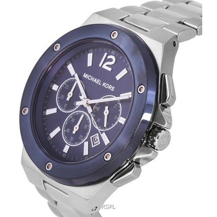 Michael Kors Lennox Chronograph Stainless Steel Blue Dial Quartz MK8938 Men's Watch