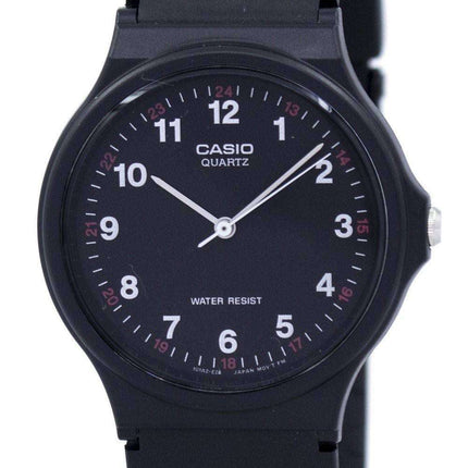 Casio Classic Analog Quartz Black Resin MQ-24-1BLDF MQ-24-1BL Mens Watch