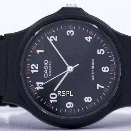 Casio Classic Analog Quartz Black Resin MQ-24-1BLDF MQ-24-1BL Mens Watch