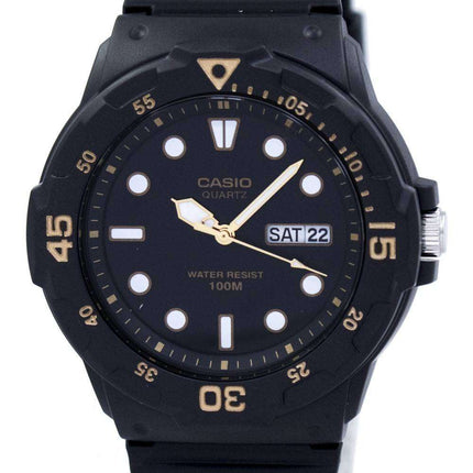 Casio Quartz Analog 100M Black Resin Strap MRW-200H-1EVDF MRW-200H-1EV Mens Watch