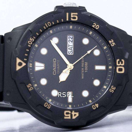 Casio Quartz Analog 100M Black Resin Strap MRW-200H-1EVDF MRW-200H-1EV Mens Watch