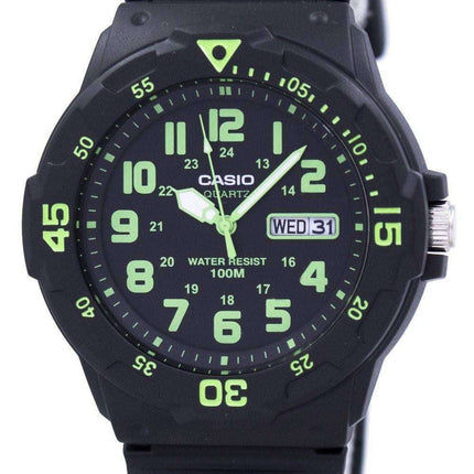 Casio Quartz Analog Black Dial MRW-200H-3BVDF MRW-200H-3BV Mens Watch