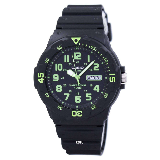 Casio Quartz Analog Black Dial MRW-200H-3BVDF MRW-200H-3BV Mens Watch