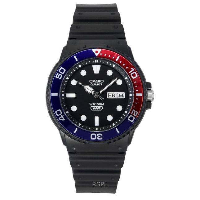 Casio Standard Analog Resin Strap Black Dial Quartz MRW-230H-1E2V 100M Men's Watch