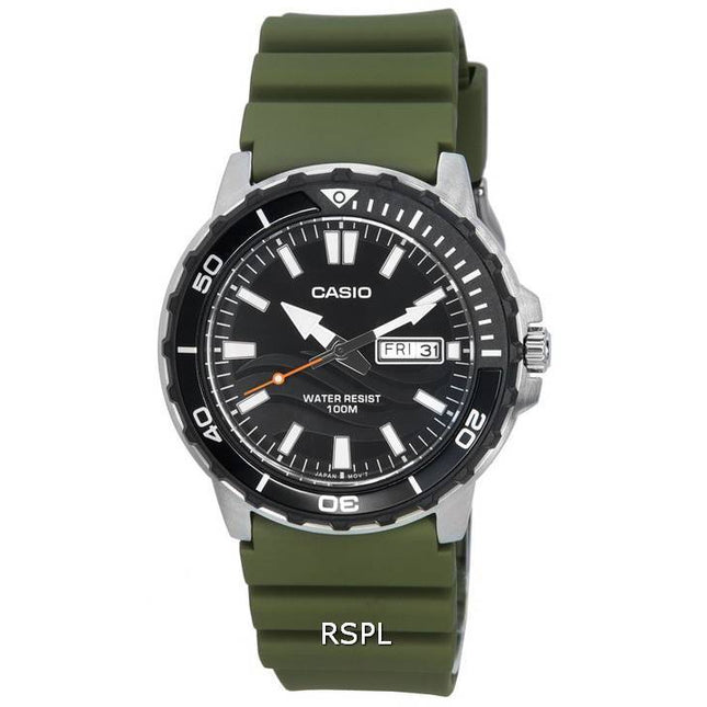 Casio Standard Analog Black Dial Quartz MTD-125-3A MTD125-3 100M Men's Watch