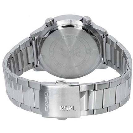 Casio Enticer Standard Analog Stainless Steel Quartz MTD-130D-1A MTD130D-1 100M Mens Watch